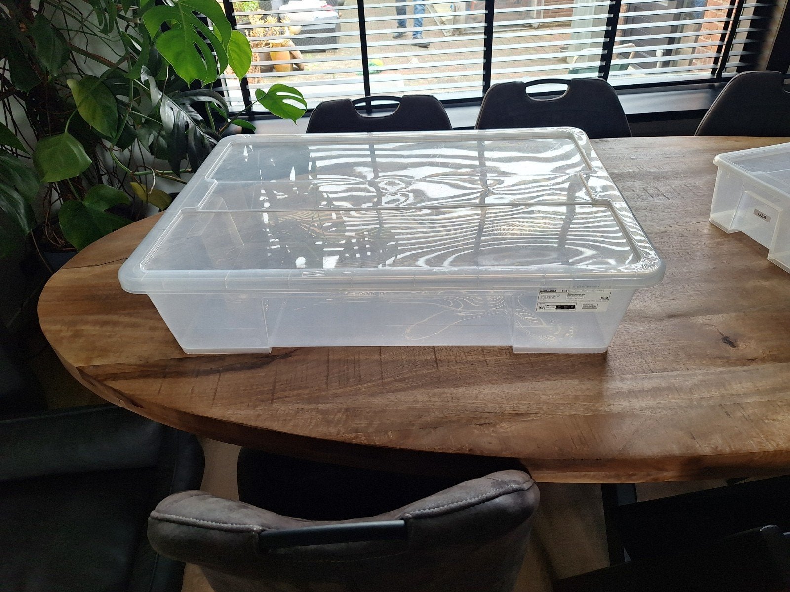 IKEA SAMLA opbergbox met deksel - 78x56x18 cm, Ophalen, Kunststof, Gebruikt, 5 – 50