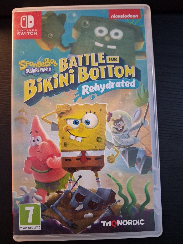 Spongebob Battle for bikini bottem, Ophalen, Zo goed als nieuw, Met 1 controller, Switch Original