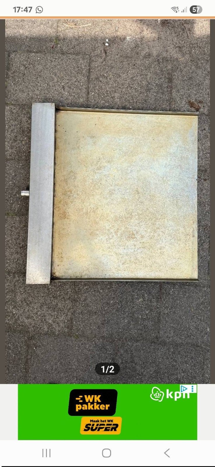 Rvs Waterval 60 cm, Ophalen, Gebruikt, Overige typen