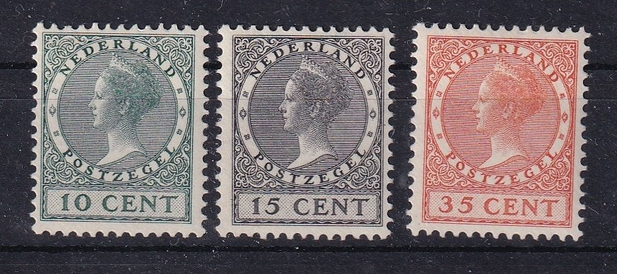 D28A) 1924 NL nr  136/8 plakker  €160 pr ex, Verzenden, T/m 1940, Postfris