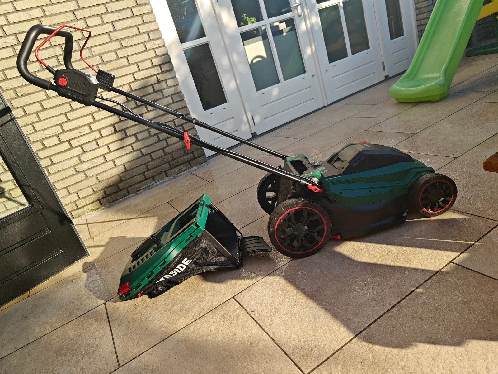 Nieuwe Parkside Accu-grasmaaier 40 V, zonder accu's en lader, Ophalen, Accu-grasmaaier, Nieuw, Parkside
