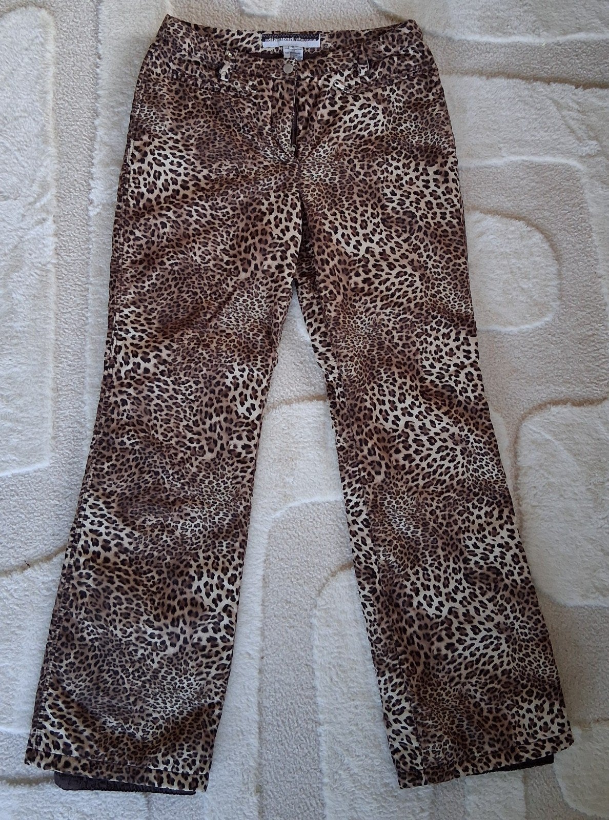 Skibroek maat 36 - A Diamond in the Snow - Luipaardprint, Ophalen of Verzenden, Gedragen, Maat 36 (S), Broek
