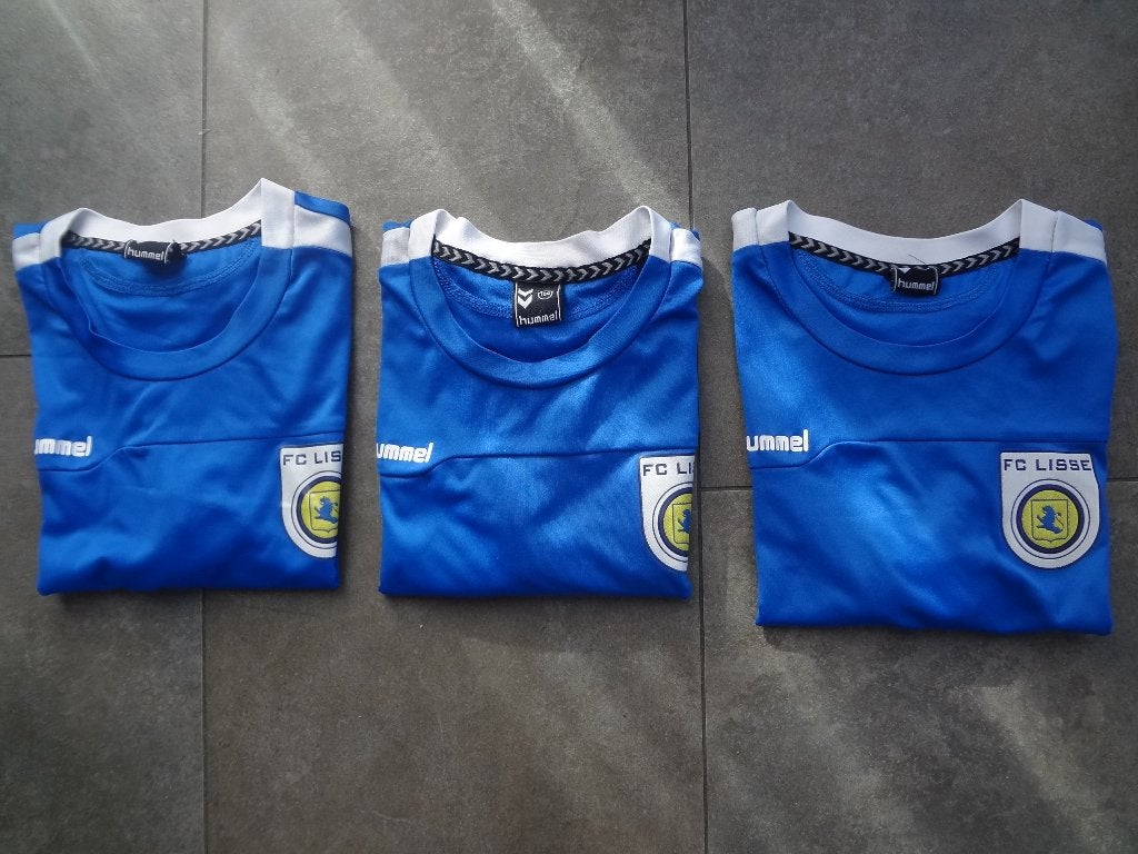 FC Lisse shirts - maat 164, Kinderen en Baby's, Jongen of Meisje, Ophalen of Verzenden, Zo goed als nieuw, Shirt of Longsleeve