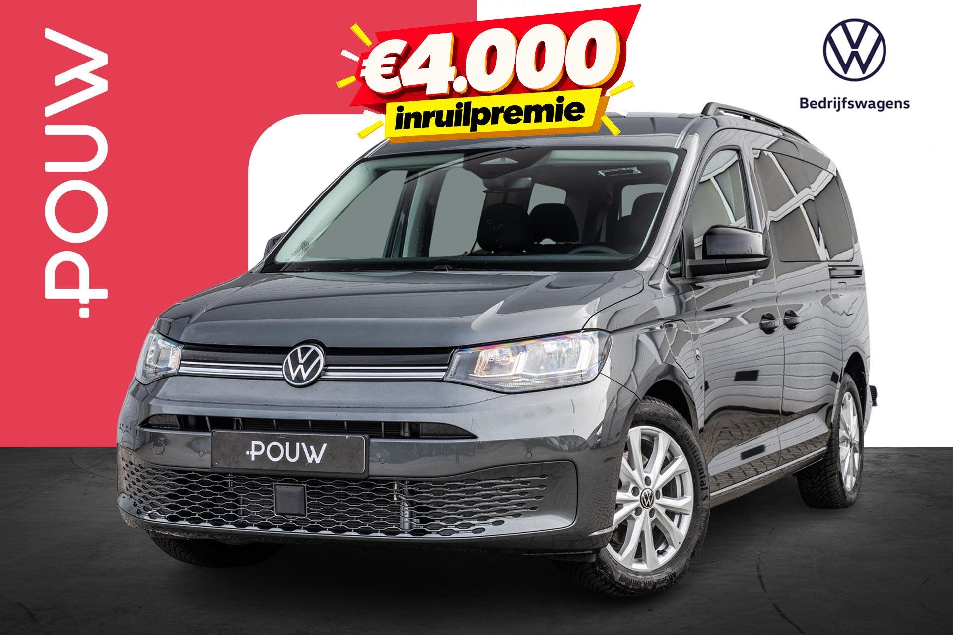 Volkswagen Caddy Kombi Maxi 1.5 TSI Hybride 150pk Life | App, Auto's, 12 maanden, Stof, 1498 cc, Euro 6