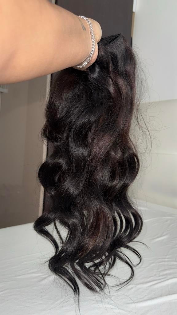 Echt Haar Extensions - Real Hair Amsterdam - 227g, 60cm, Ophalen of Verzenden, Zo goed als nieuw, Pruik of Haarverlenging