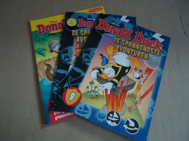 3 x Donald Duck spannende avonturen, Eén stripboek, Ophalen of Verzenden, Zo goed als nieuw