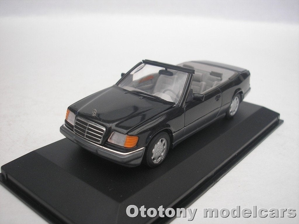 Mercedes Benz E-Class Cabrio 1994 Blue Black 1/43 Minichamps, Hobby en Vrije tijd, Modelauto's | 1:43, Ophalen of Verzenden, Nieuw