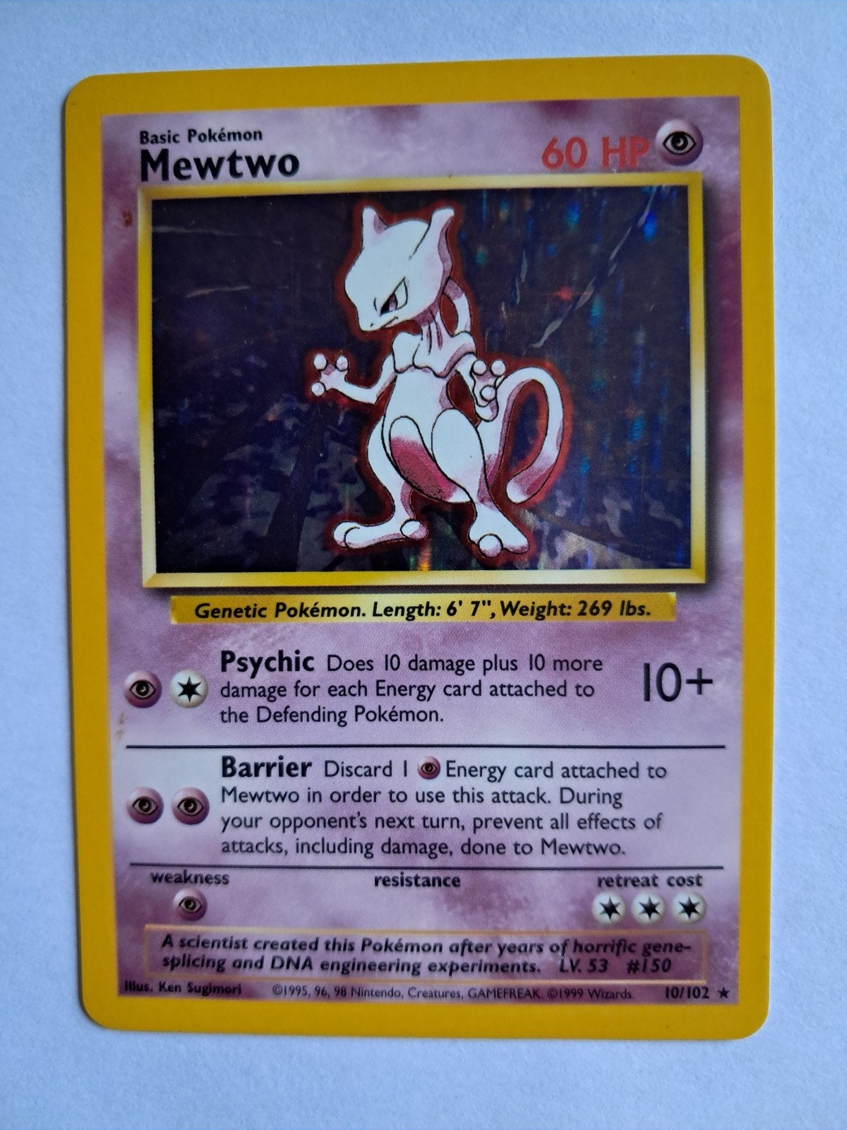 Mewtwo 10/102 Base Set, Ophalen of Verzenden