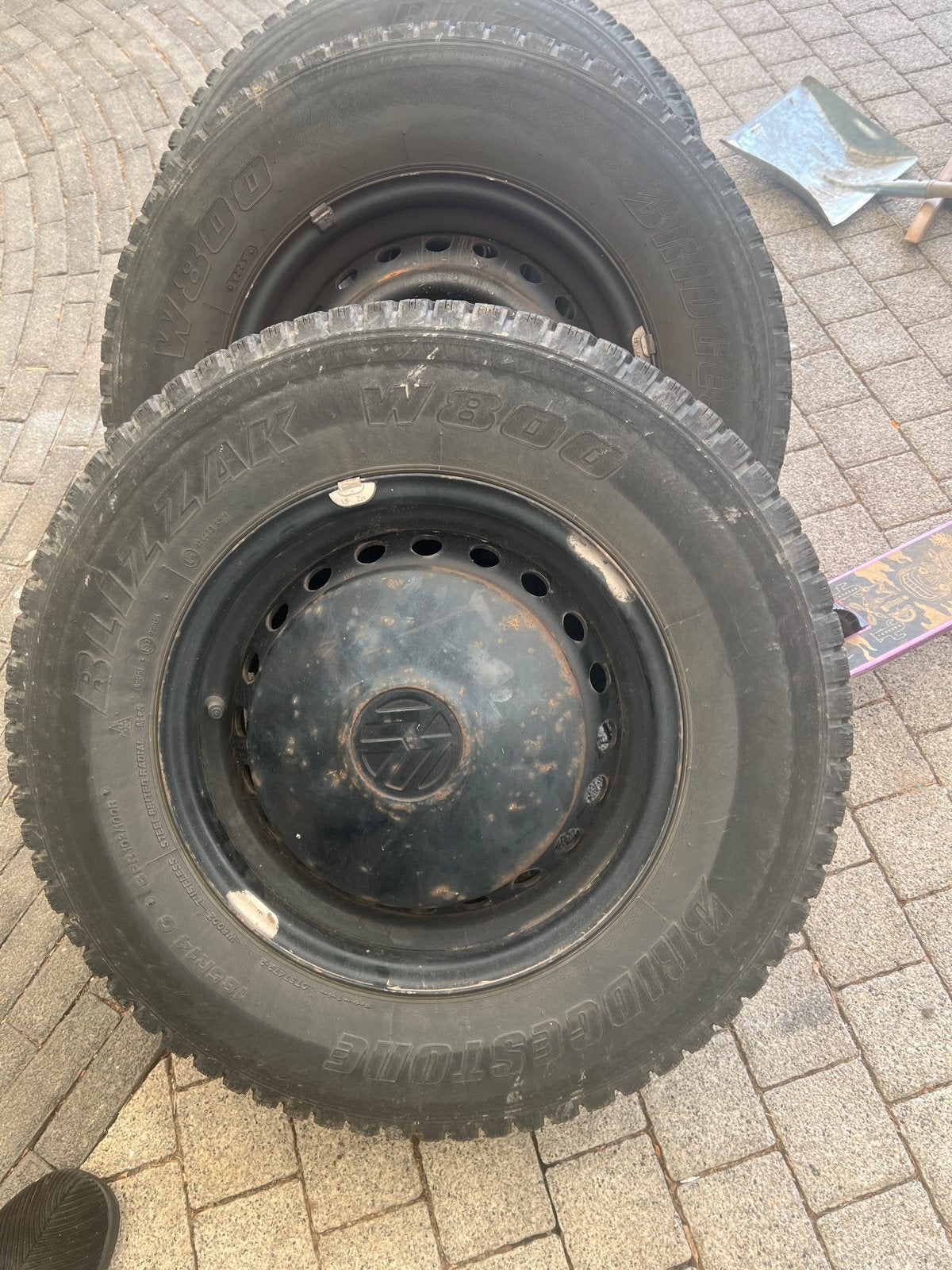 Velgen met banden vw t3, Ophalen, Banden en Velgen, Winterbanden, Bestelwagen