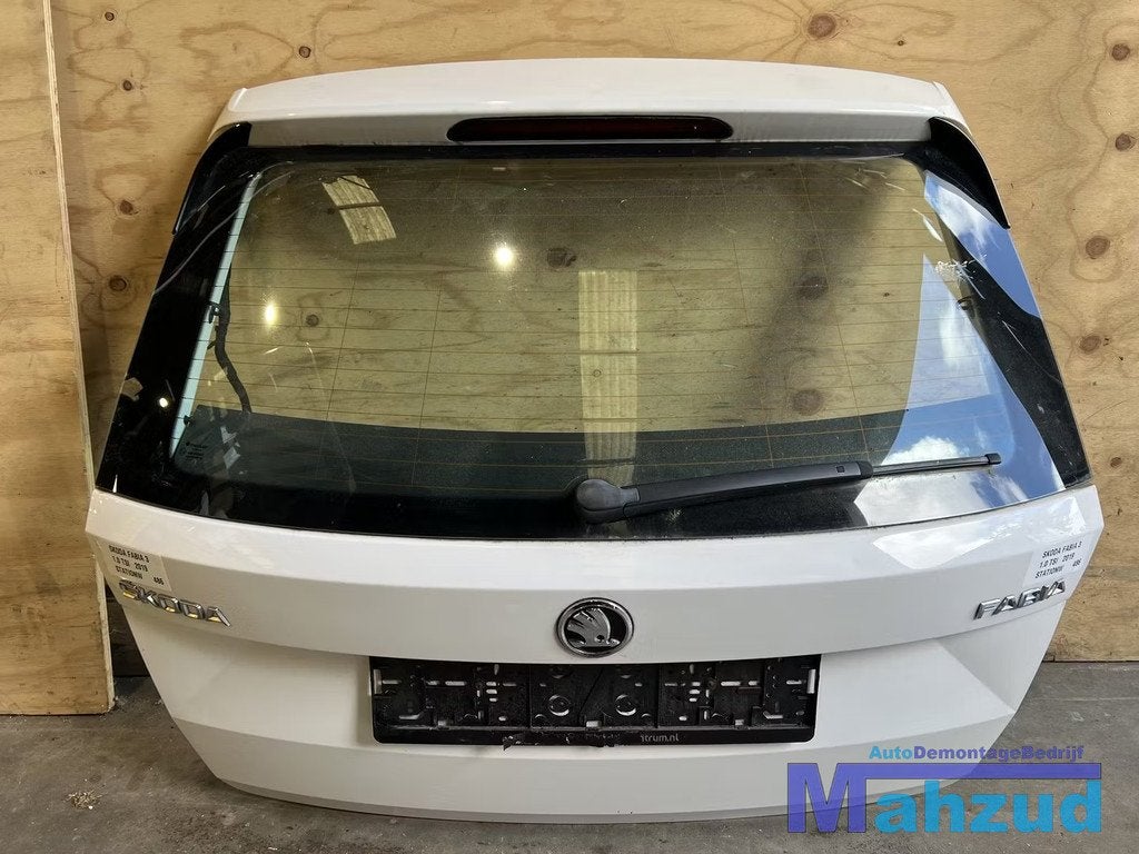 SKODA FABIA 3 Wit Station achterklep 2014-2021, Deur, Skoda Auto a.s., Gebruikt, Infoline@skoda-auto.cz