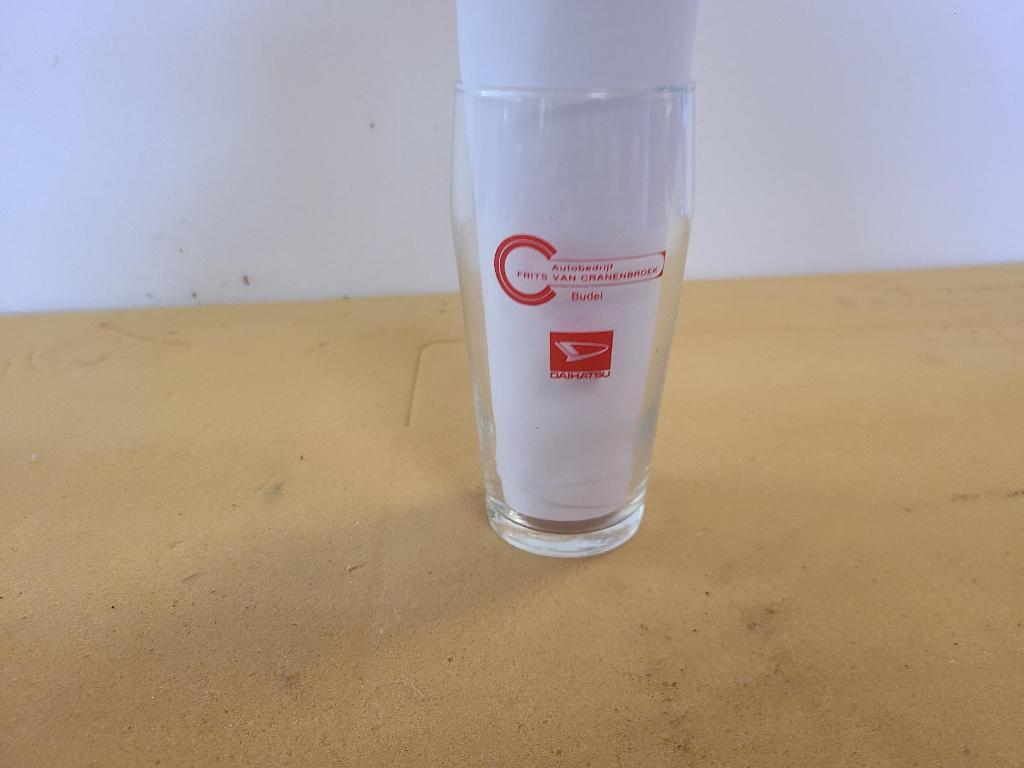 glas bierglas fluitje autobedrijf van cranenbroek, Glas of Glazen, Nieuw, Ophalen of Verzenden, Glas