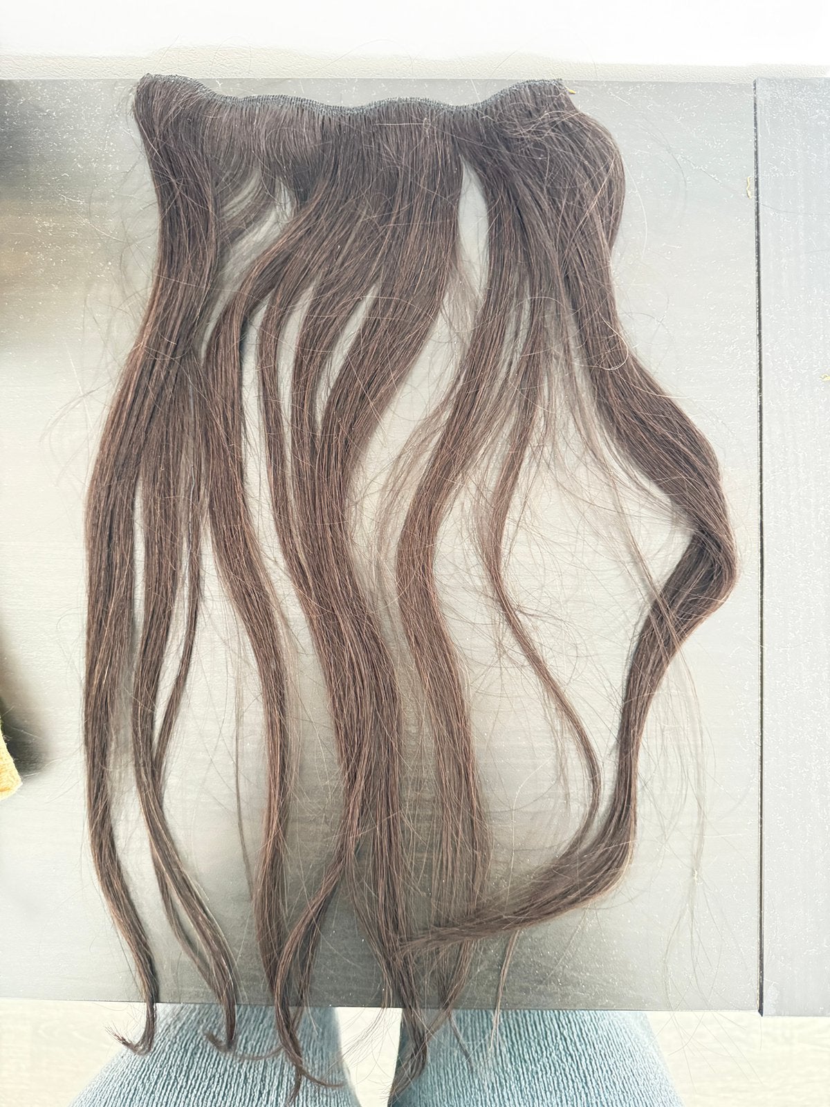 100% Echt Haar Weft Extensions Donkerbruin | Herbruikbaar, Sieraden, Tassen en Uiterlijk, Uiterlijk | Haarverzorging, Nieuw, Pruik of Haarverlenging
