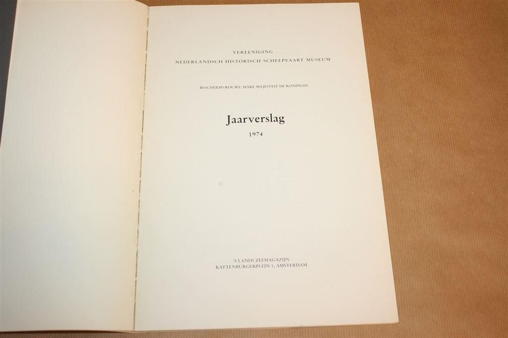 Jaarverslag 1974. Ned. Historisch Scheepvaart Museum., Ophalen of Verzenden, Gelezen