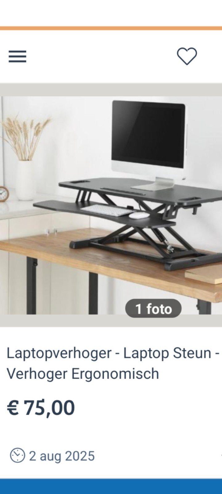 verstelbare hoogte tafel., Computers en Software, Ophalen