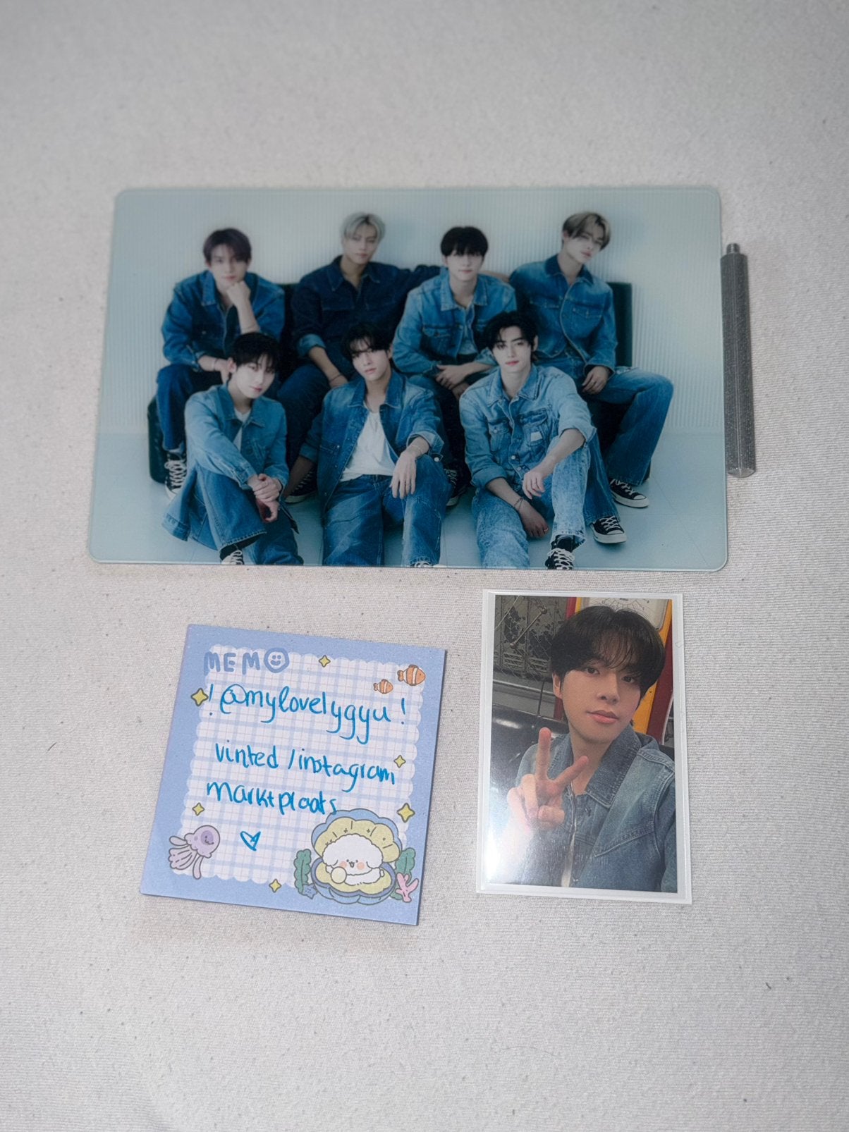 Enhypen 3rd enniversary frame with jake photocard, Ophalen of Verzenden, Zo goed als nieuw, Foto of Kaart