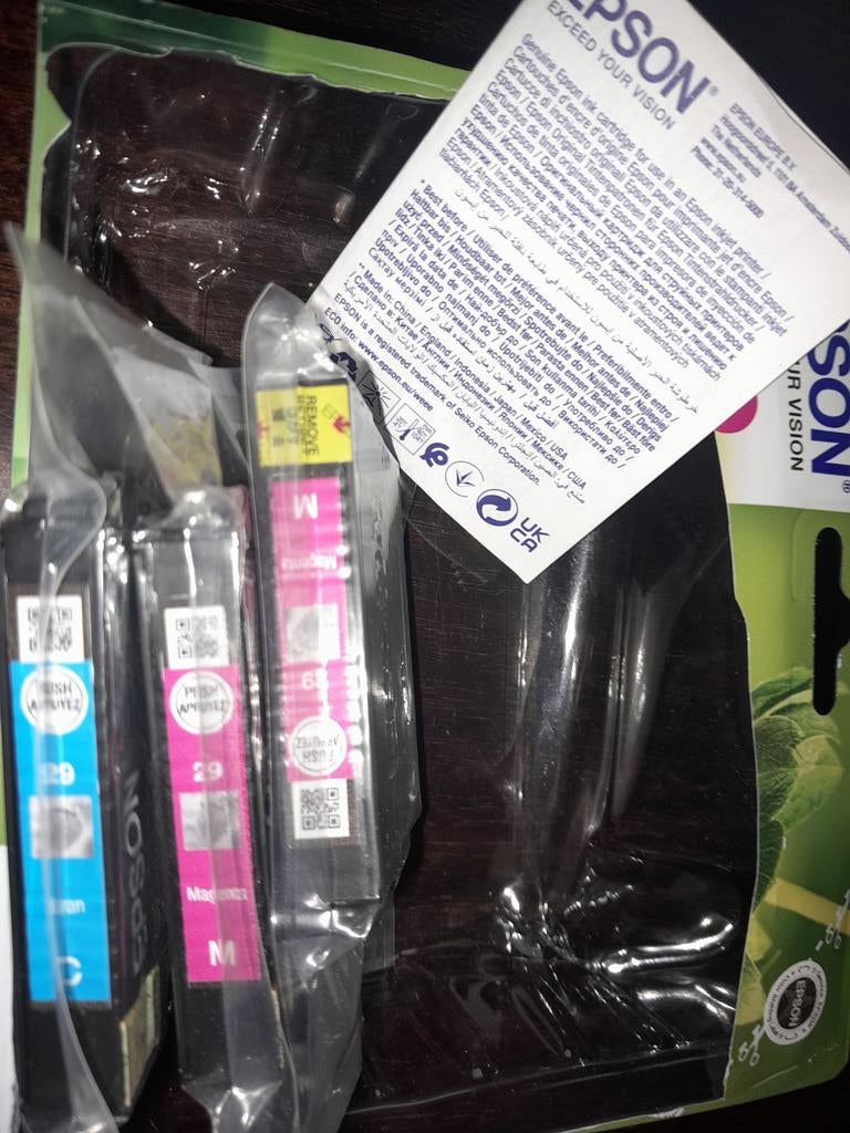 Epson inkt cartridge set kleur, Ophalen of Verzenden, Nieuw, Cartridge, Epson origineel