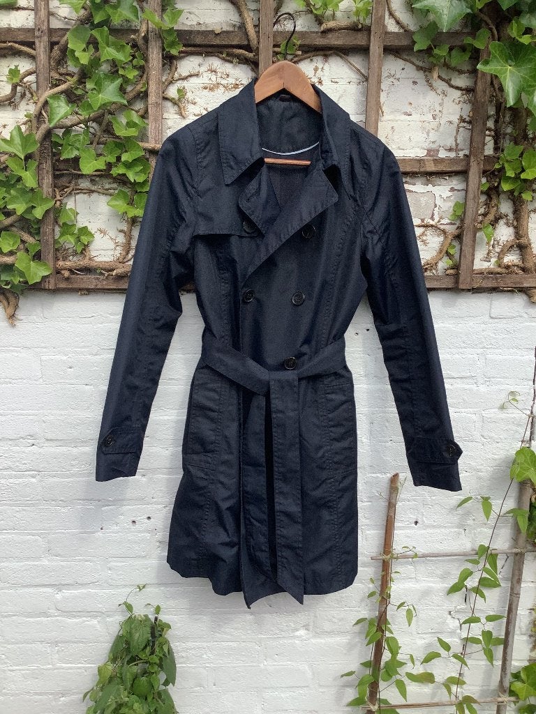 Trenchcoat, Blauw, Maat 36 (S), Gedragen, Esmara