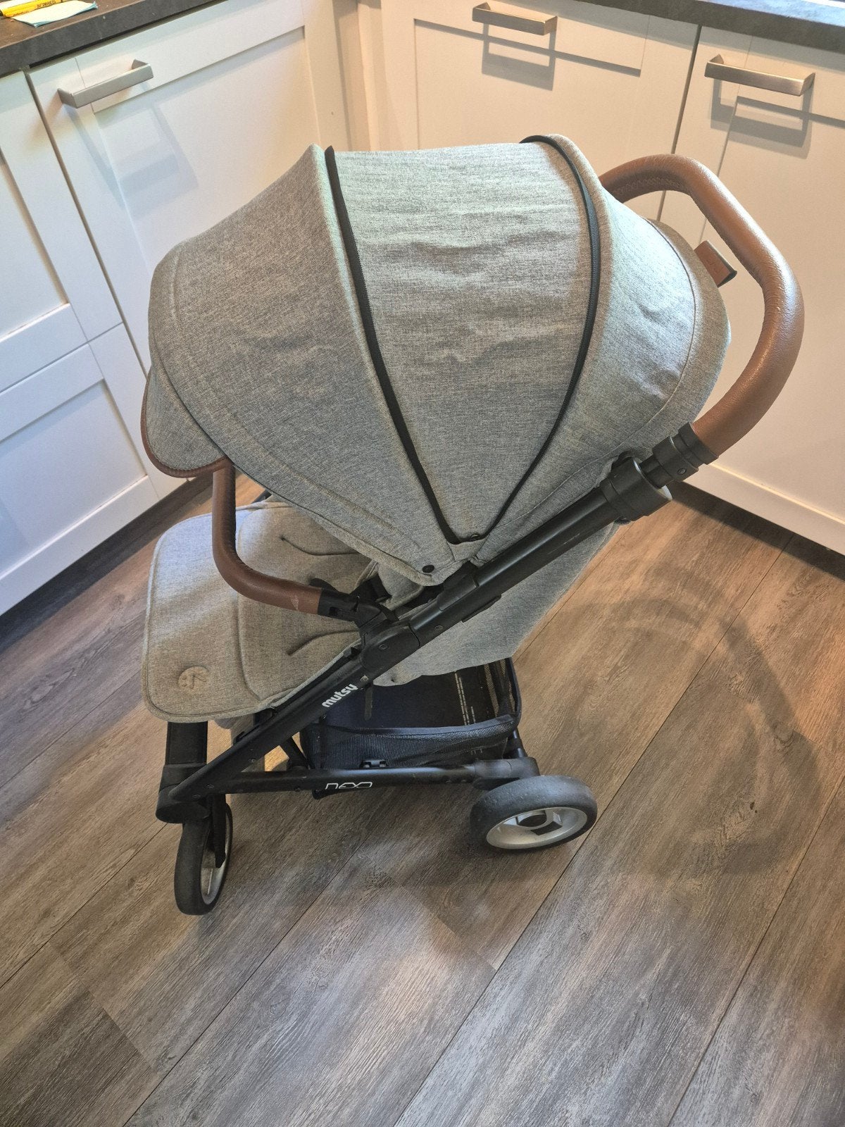 Mutsy nexo buggy grijs, Ophalen, Gebruikt, Mutsy, Verstelbare duwstang