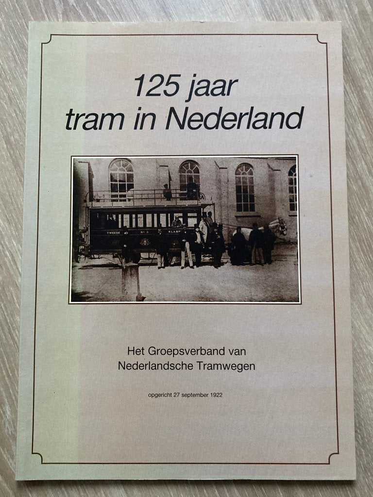 125 Jaar Tram in Nederland, Verzamelen, Verzenden, Zo goed als nieuw, Tram, Boek of Tijdschrift
