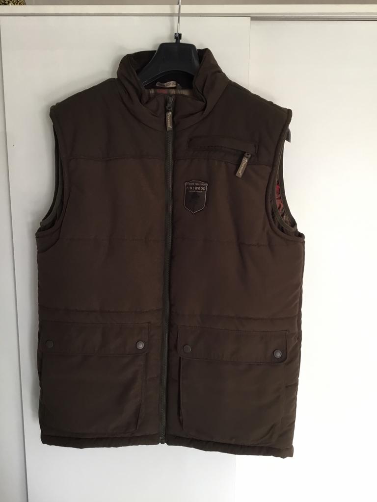 Heren outdoor bodywarmer Pinewood, Kleding | Heren, Ophalen of Verzenden, Zo goed als nieuw, Maat 48/50 (M), Groen
