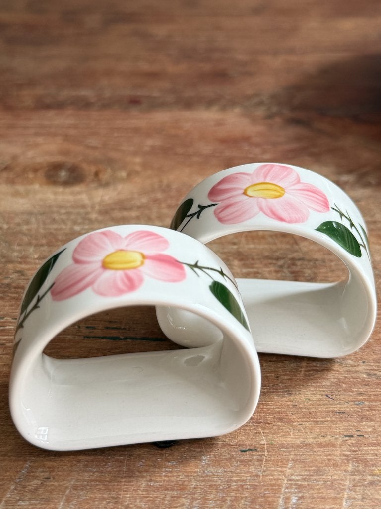 4x Wild Rose Servetringen Villeroy & Boch, Antiek en Kunst, Ophalen