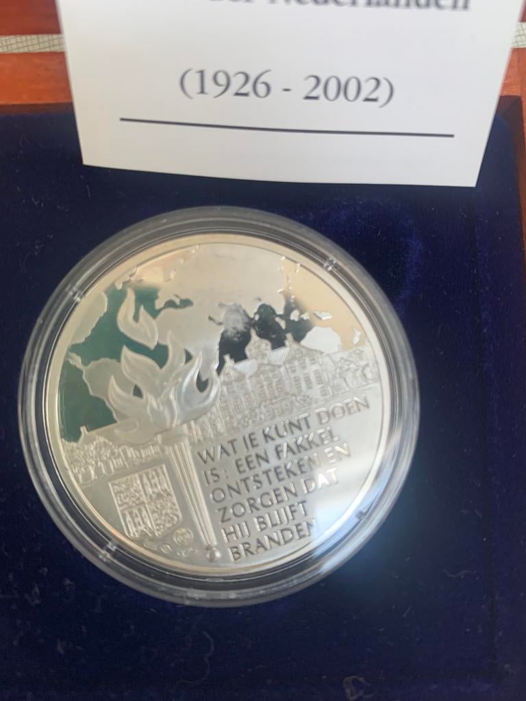 Munten herdenking munten koningshuis Nederland zilver, Ophalen of Verzenden