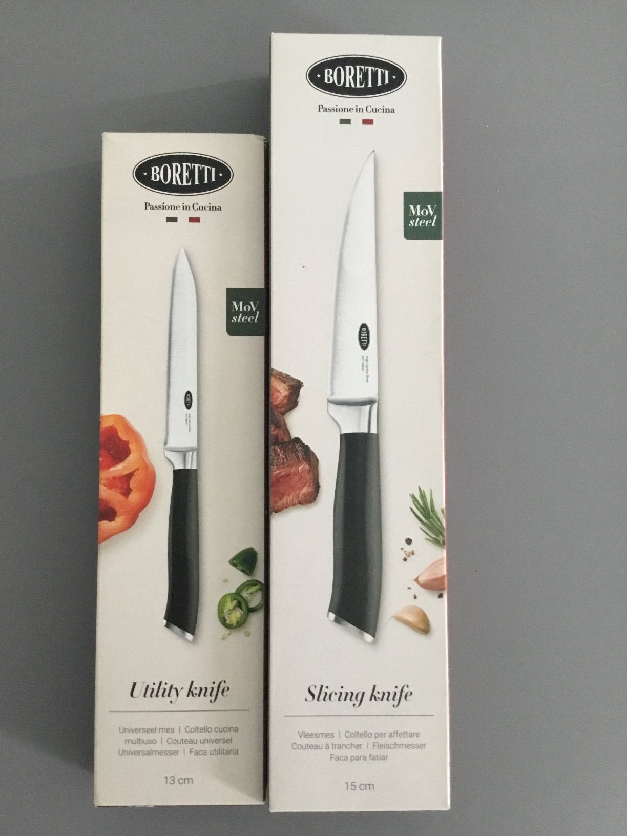 Boretti - vleesmes  - nieuw, Ophalen of Verzenden, Nieuw, Rvs of Chroom, Los bestek