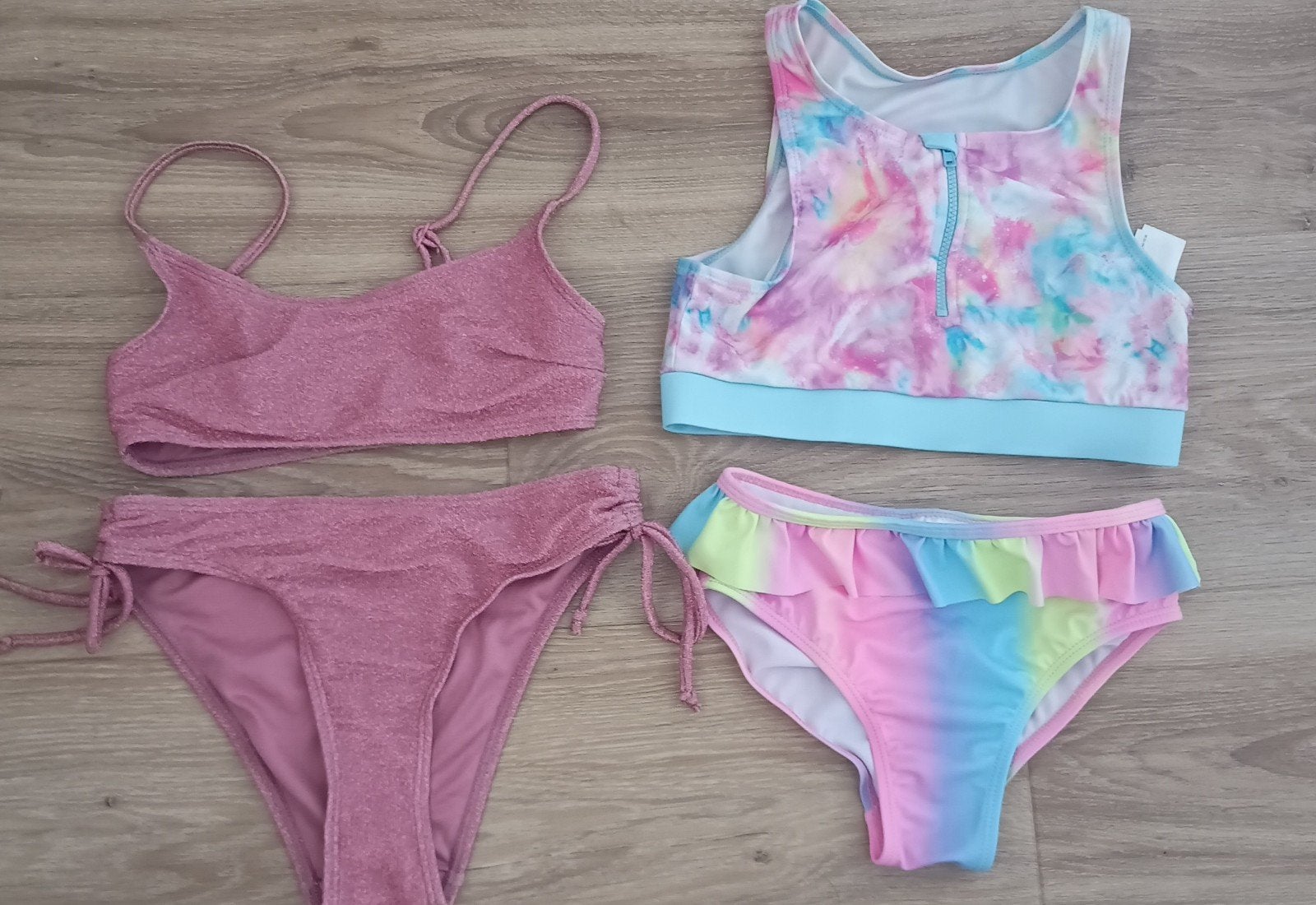Nieuwe roze glitter bikini & tie dye bikini, maat 140/146, Kleding | Dames, Primark, Nieuw, Ophalen of Verzenden, Roze