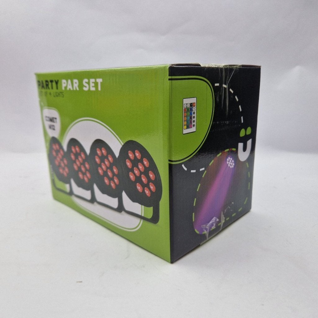 Comet M12 Party Led Par Set van 4 || Nu Voor Maar €59.99, Muziek en Instrumenten, Licht en Laser, Ophalen of Verzenden, Nieuw