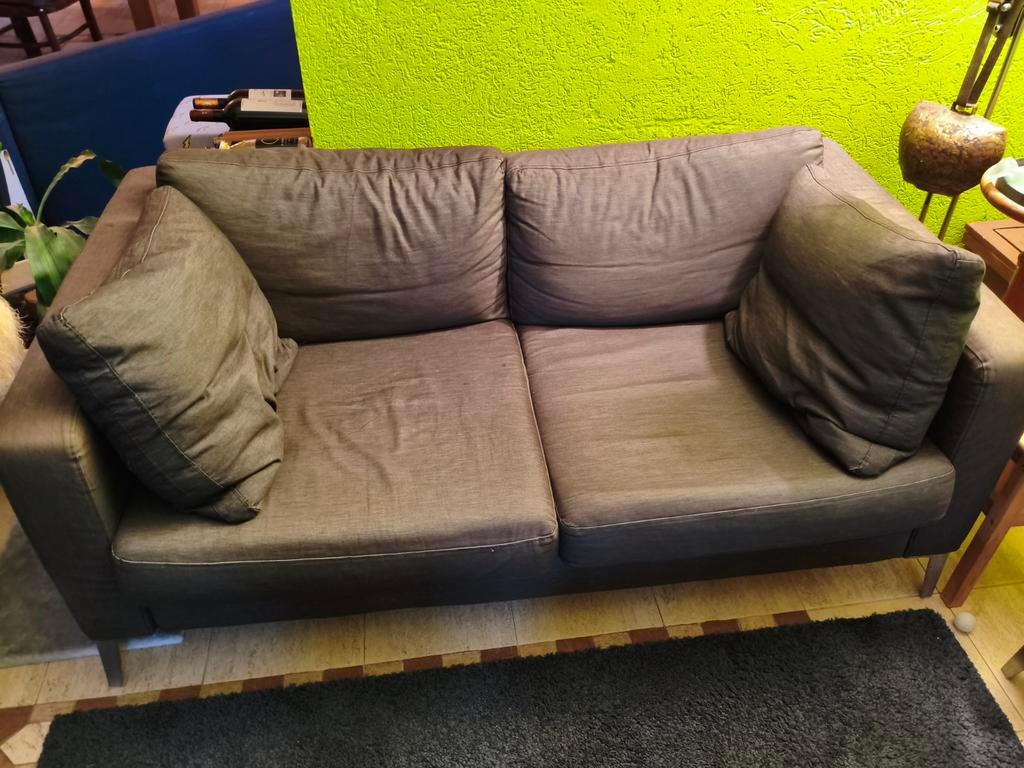 Twee IKEA karlstad banken, Ophalen, Gebruikt, 75 tot 100 cm, Tweepersoons