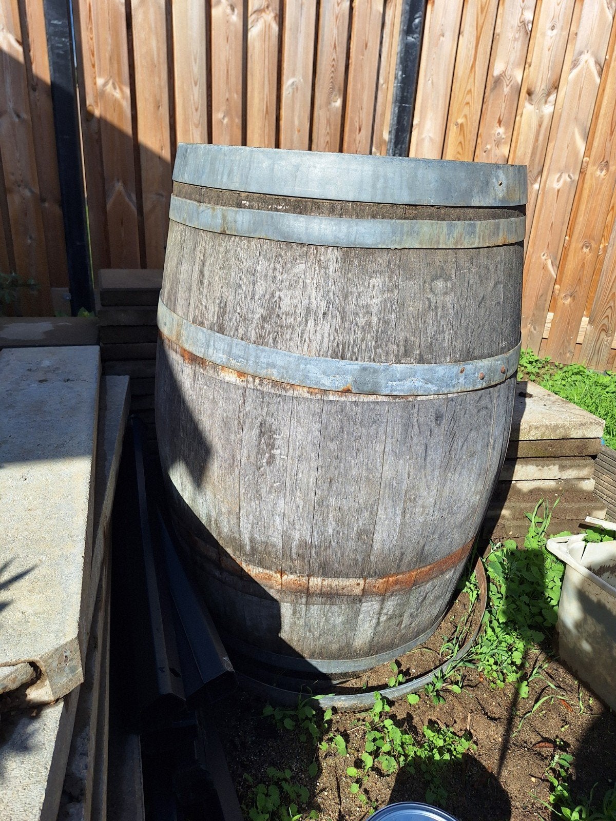 Regenton/wijnvat eiken hout, 150 liter of meer, Ophalen of Verzenden, Gebruikt, Hout