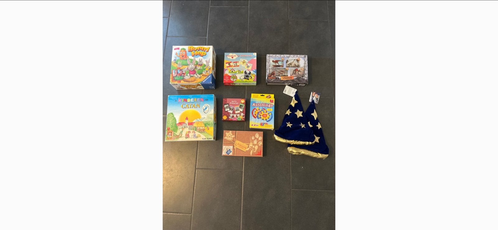 Sint tip: Diverse bordspellen oa catan en bunny hop, Hobby en Vrije tijd, Een of twee spelers, Ophalen of Verzenden, Gebruikt