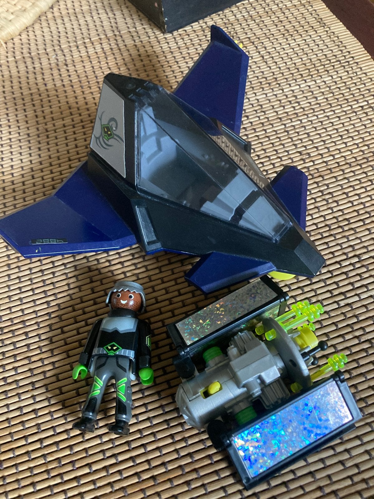 Playmobil Ruimteschip met figuur, zie foto’s, Gebruikt, Complete set, Voertuig, Ophalen of Verzenden