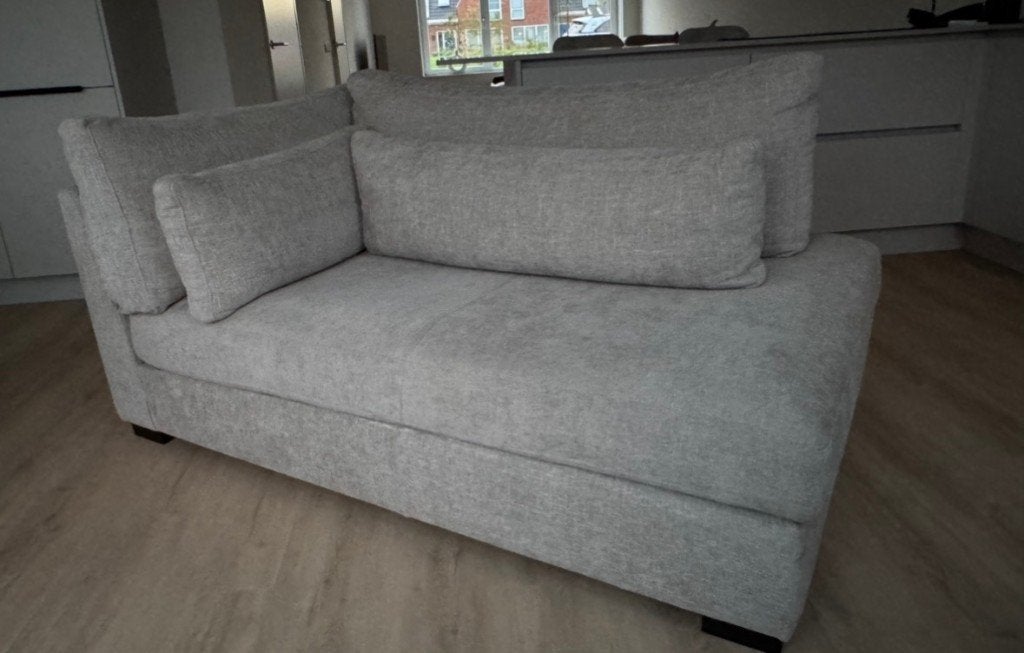 Zeer nette loungebank – ca. 185 x 107 cm, Ophalen, 100 tot 125 cm, Driepersoons, Zo goed als nieuw