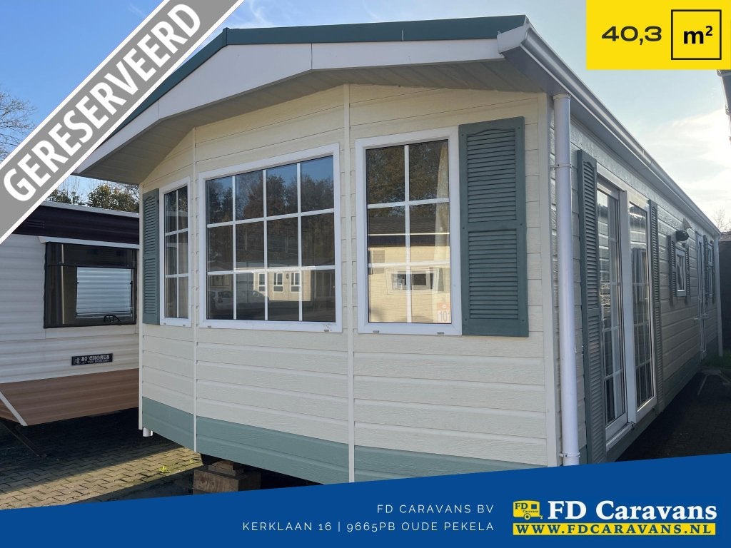 Muller Chalet 10.50x3.80 2 Slpk DG Incl. Transport, Tot en met 4