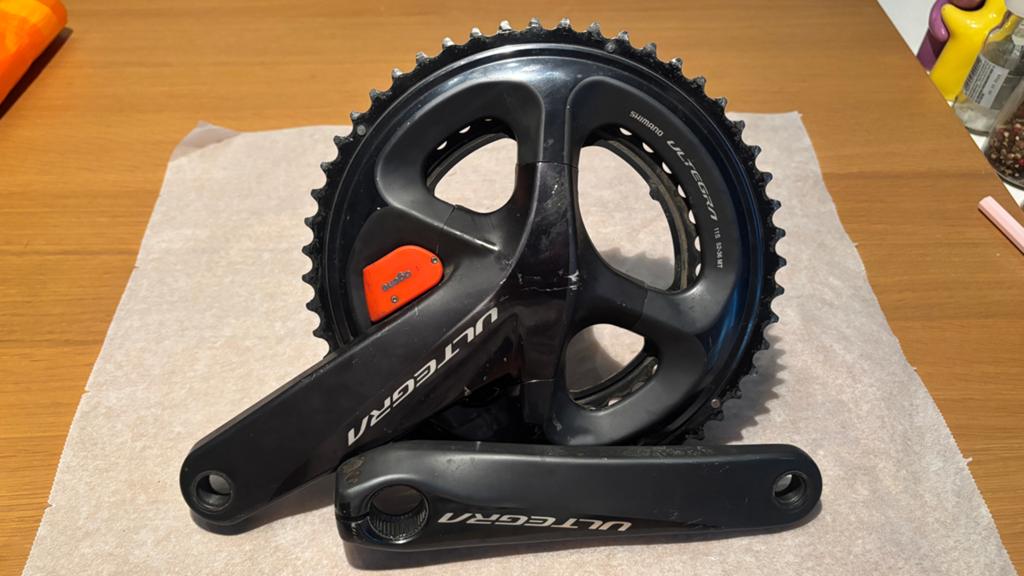 Shimano Ultegra Crankstel l vermogensmeter  (broken), Crankstel of Pedalen, Gebruikt, Ophalen of Verzenden, Aluminium