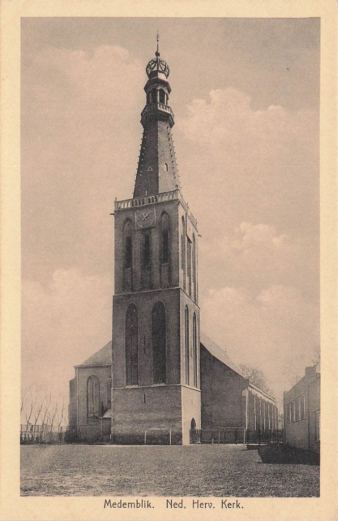 703-004-013 Medemblik Ned Herv Kerk, Verzamelen, Verzenden, Voor 1920, Noord-Holland