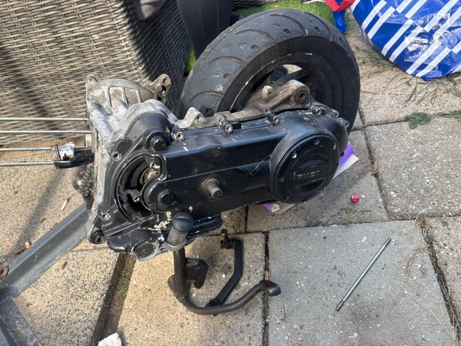 Piaggio Zip 4-takt 50cc motorblok, Ophalen of Verzenden, Gebruikt, Blok, Piaggio