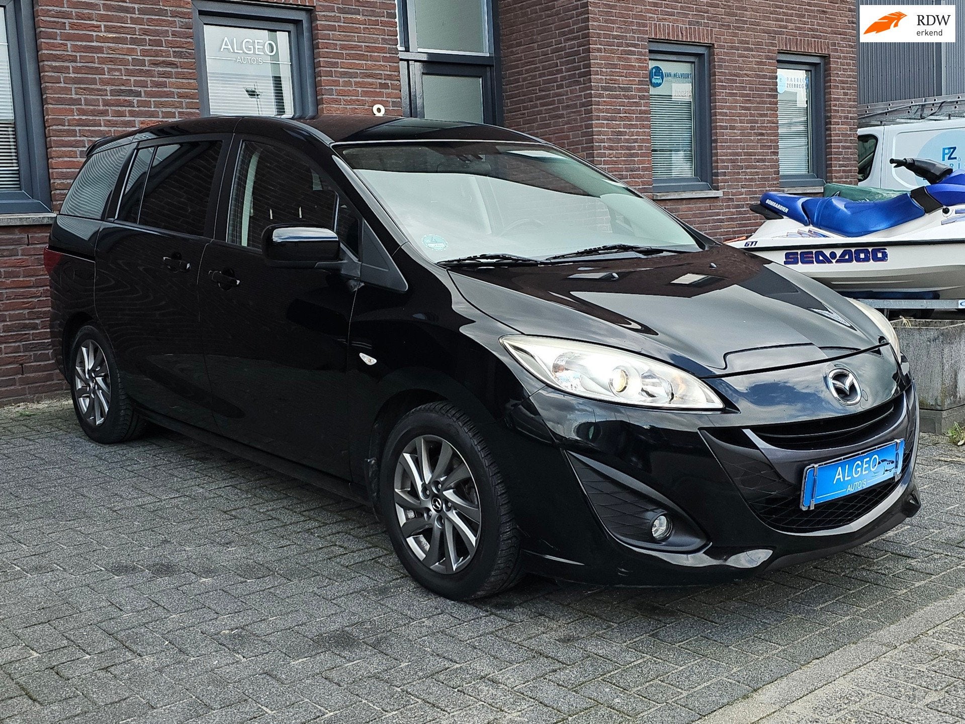 Mazda 5 2.0 Business / 7 Persoons / 150pk / Trekhak, Auto's, 1998 cc, Stof, Gebruikt, Huisgarantie