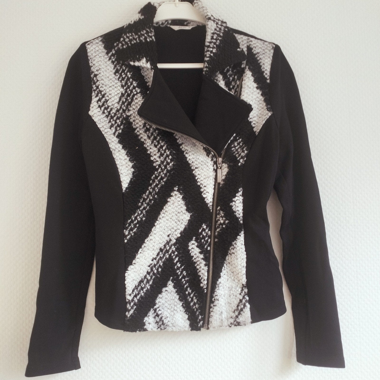 Miss etam zwart vest/colbert mt m  met rits  in nette staat, Maat 38/40 (M), Zwart, Ophalen of Verzenden, Zo goed als nieuw
