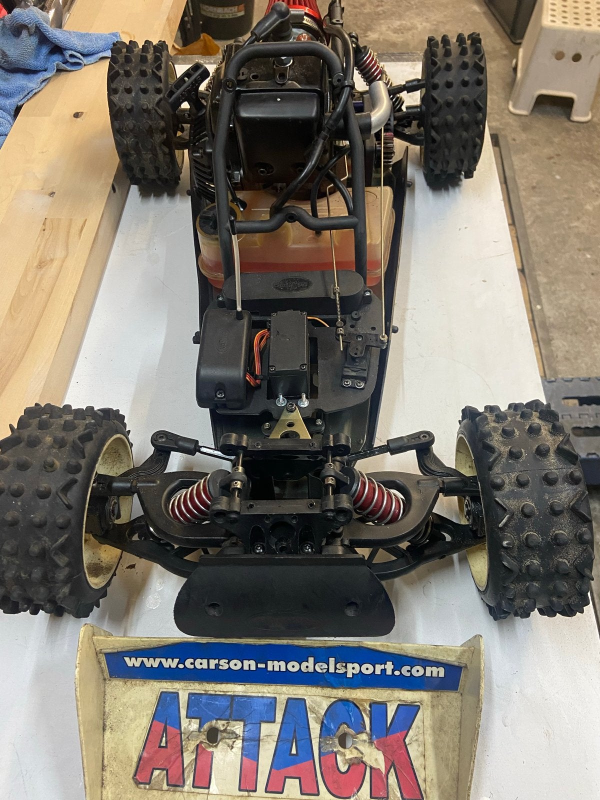 Carson Attack RC Auto - Benzine Buggy 1:5, Hobby en Vrije tijd, Modelbouw | Radiografisch | Auto's, Ophalen of Verzenden, Gebruikt