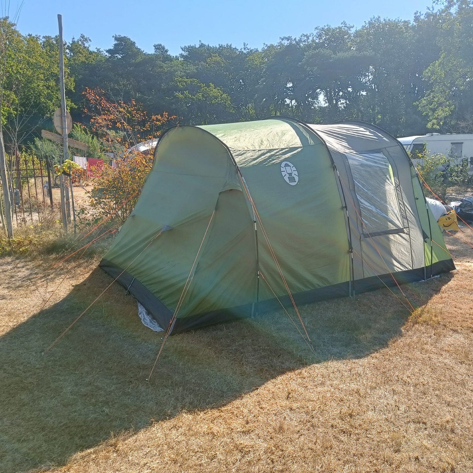 Coleman tunneltent, Caravans en Kamperen, Tenten, Ophalen, Gebruikt, Tot en met 4