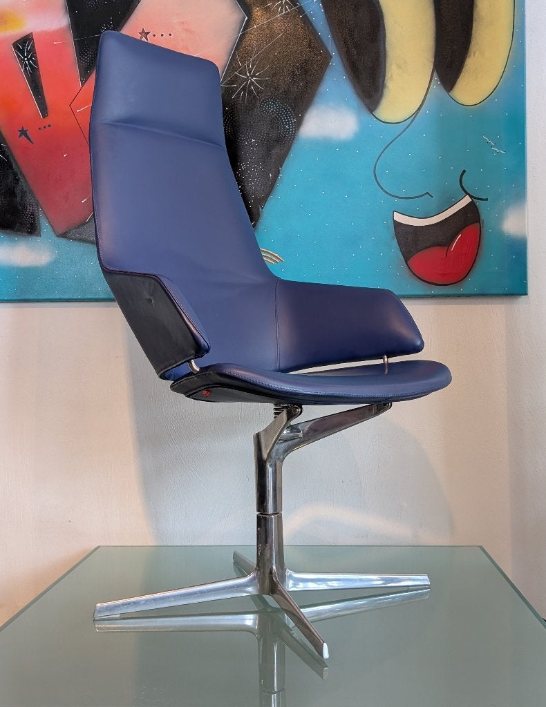 2x Arper Aston | design bureaustoel, Huis en Inrichting, Bureaustoelen, Ophalen, Gebruikt, Blauw, Arper