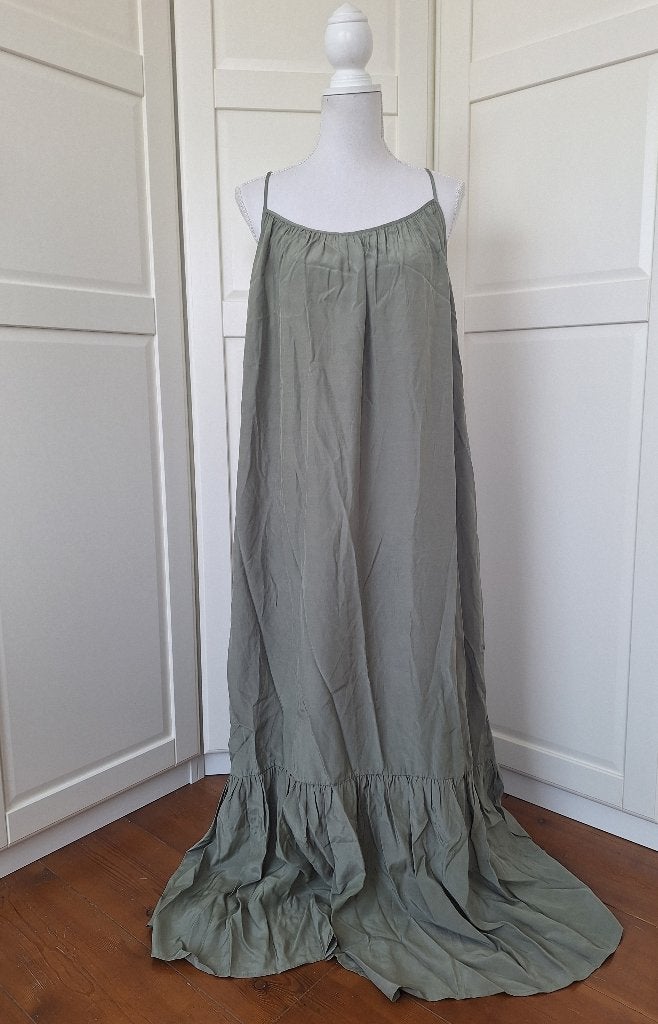Oltre nieuwe licht groene mouwloze maxi jurk XL,valt als XXL, Oltre, Maat 46/48 (XL) of groter, Nieuw, Ophalen of Verzenden