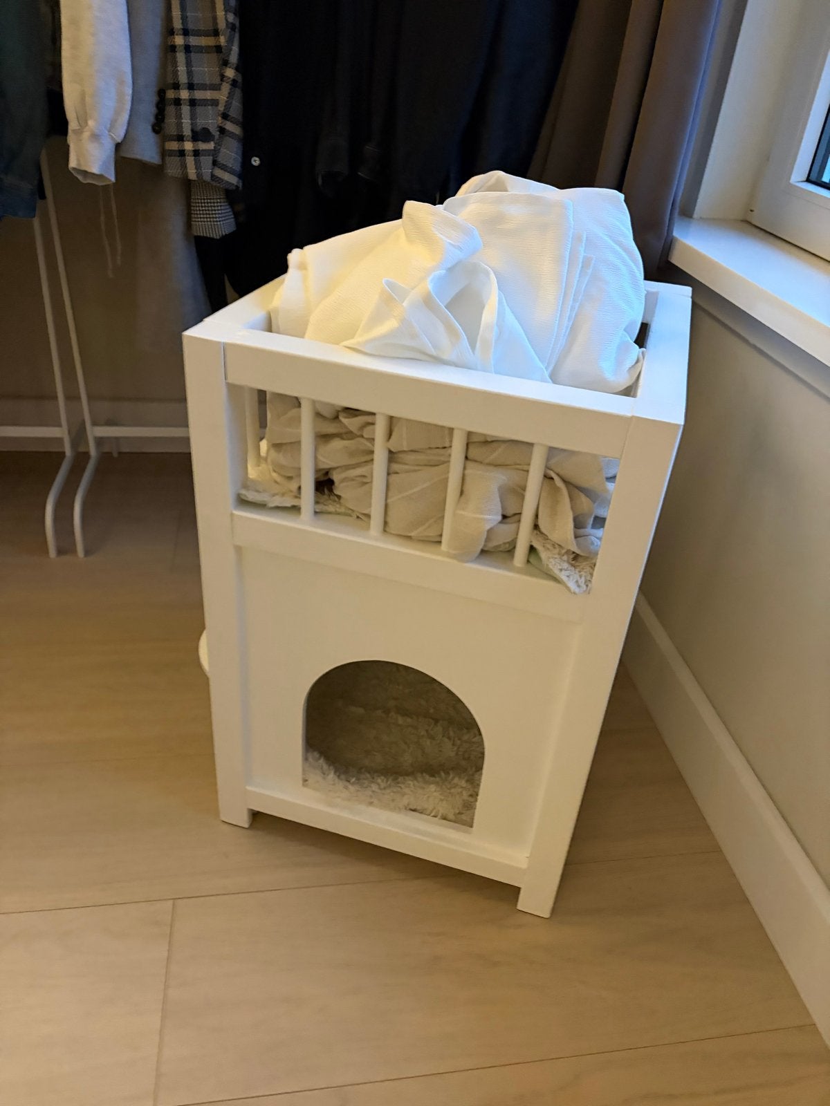 Katten kasteel mandje toren, Ophalen, Zo goed als nieuw