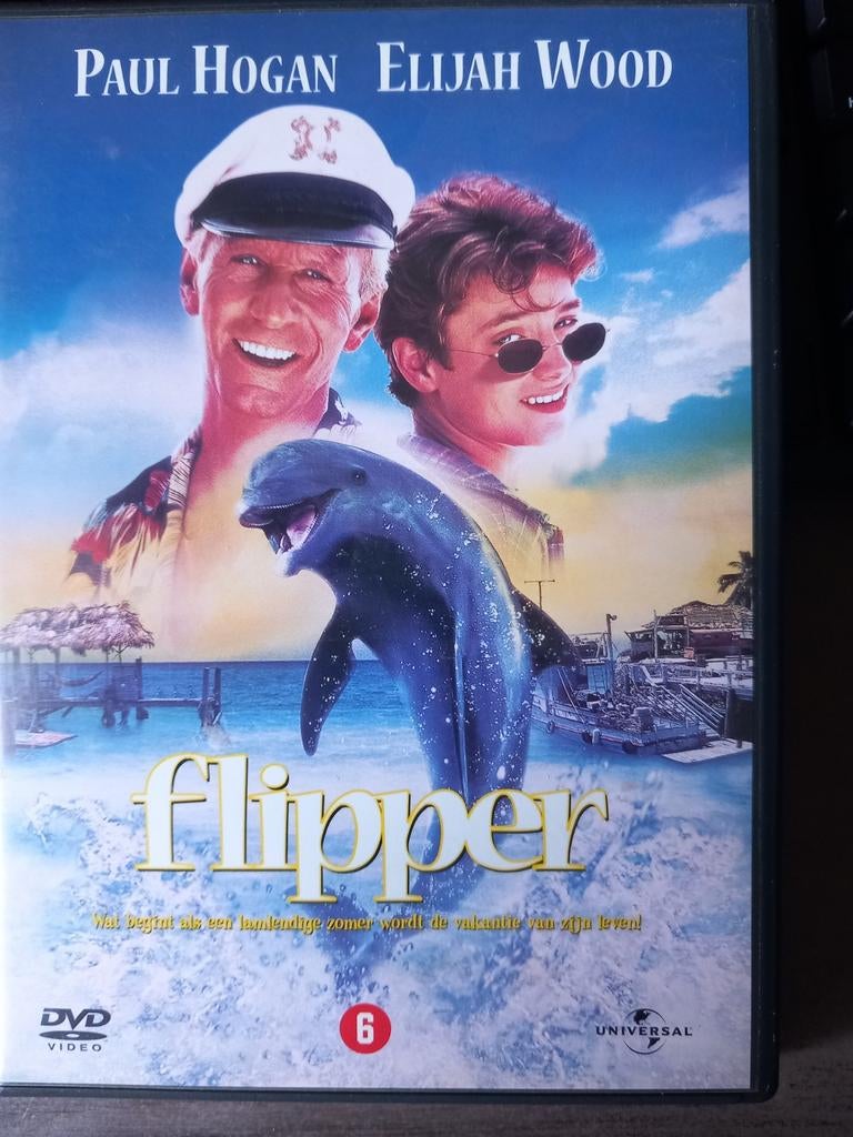 Flipper DVD - Avontuurlijke familiefilm met dolfijnen, Avontuur, Gebruikt, Ophalen of Verzenden, Vanaf 6 jaar