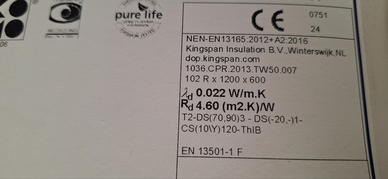 Kingspan Therma Isolatieplaten 102R 1200x600 - 7 pakken nieu, Ophalen, Nieuw, Hardschuim (Pir), 15 m² of meer