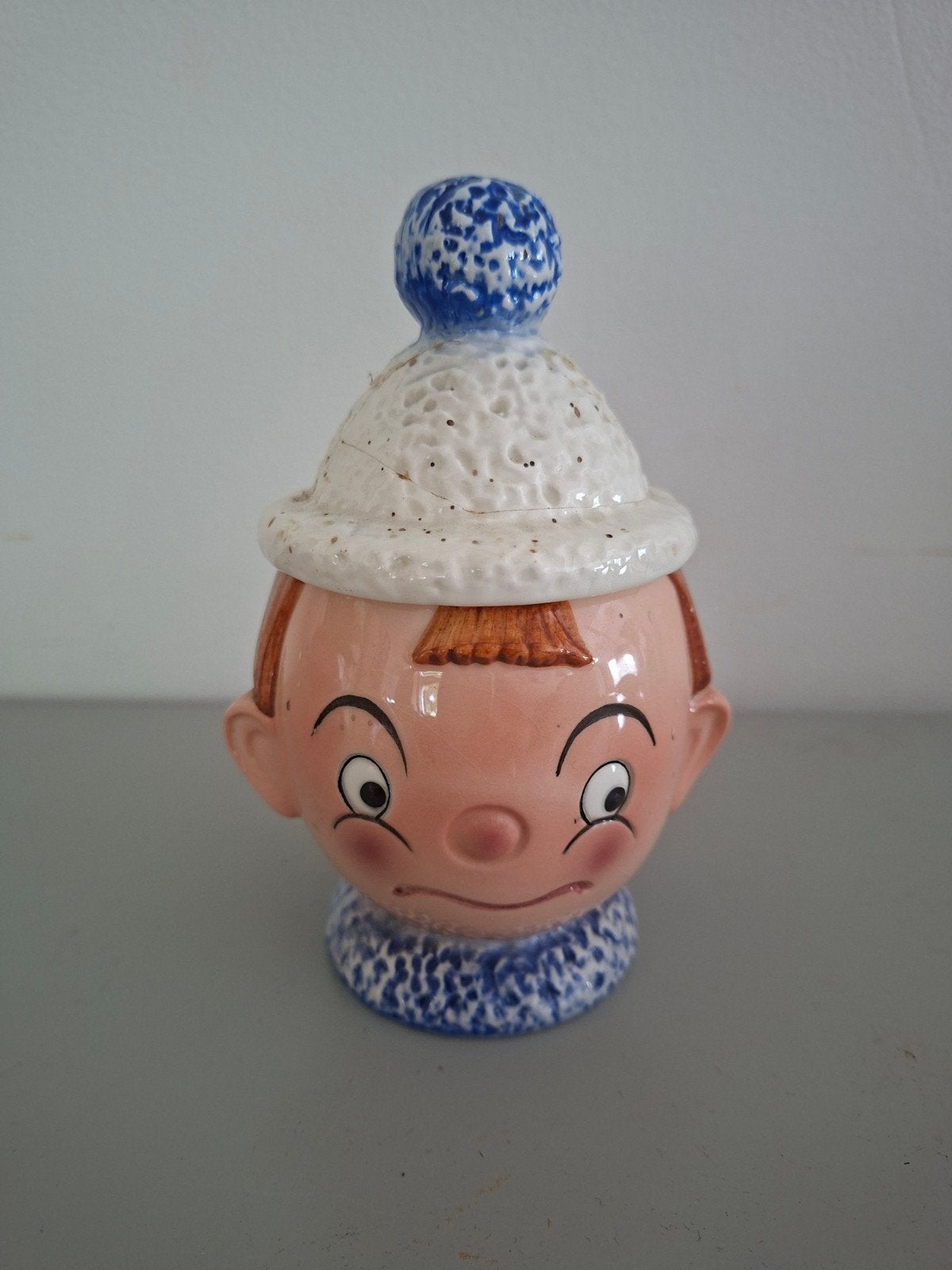 Vintage Goebel Snoepjespotje - Jongen met Wintermuts, Ophalen of Verzenden