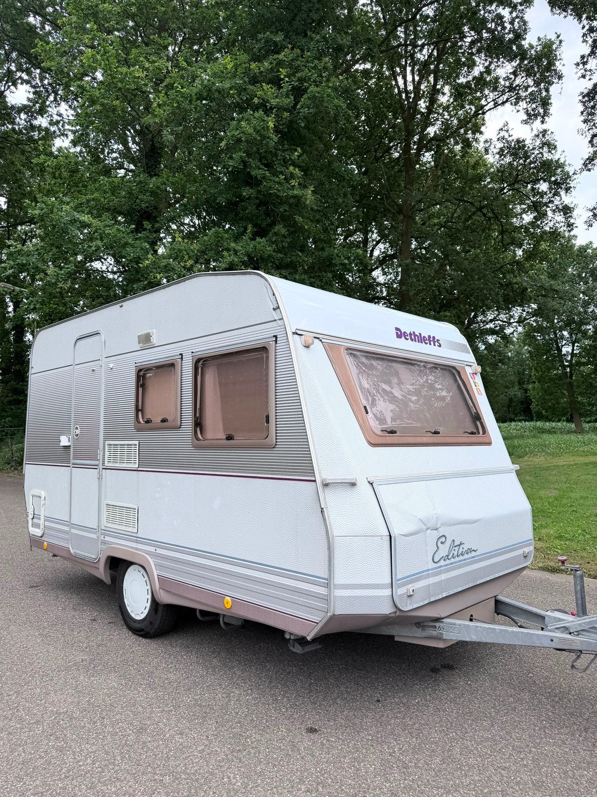 Dethleffs Caravan uit 1996, Dwarsbed, Bedrijf, Treinzit, 750 - 1000 kg