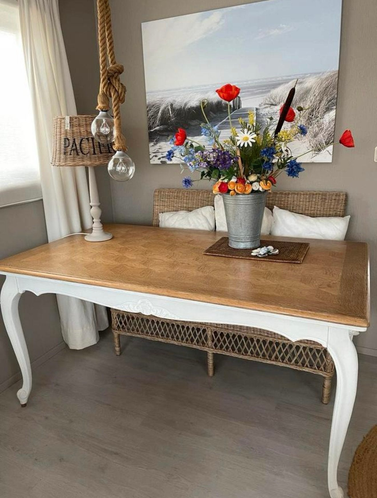 Antieke tafel 90x160 uitschuifbaar tot 250, Antiek en Kunst, Antiek | Meubels | Tafels, Ophalen